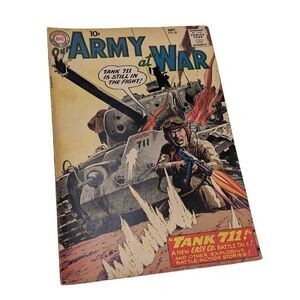 Our Army At War Issue 86 1959 DC Comics Vintage Rare War‎ Tank 711